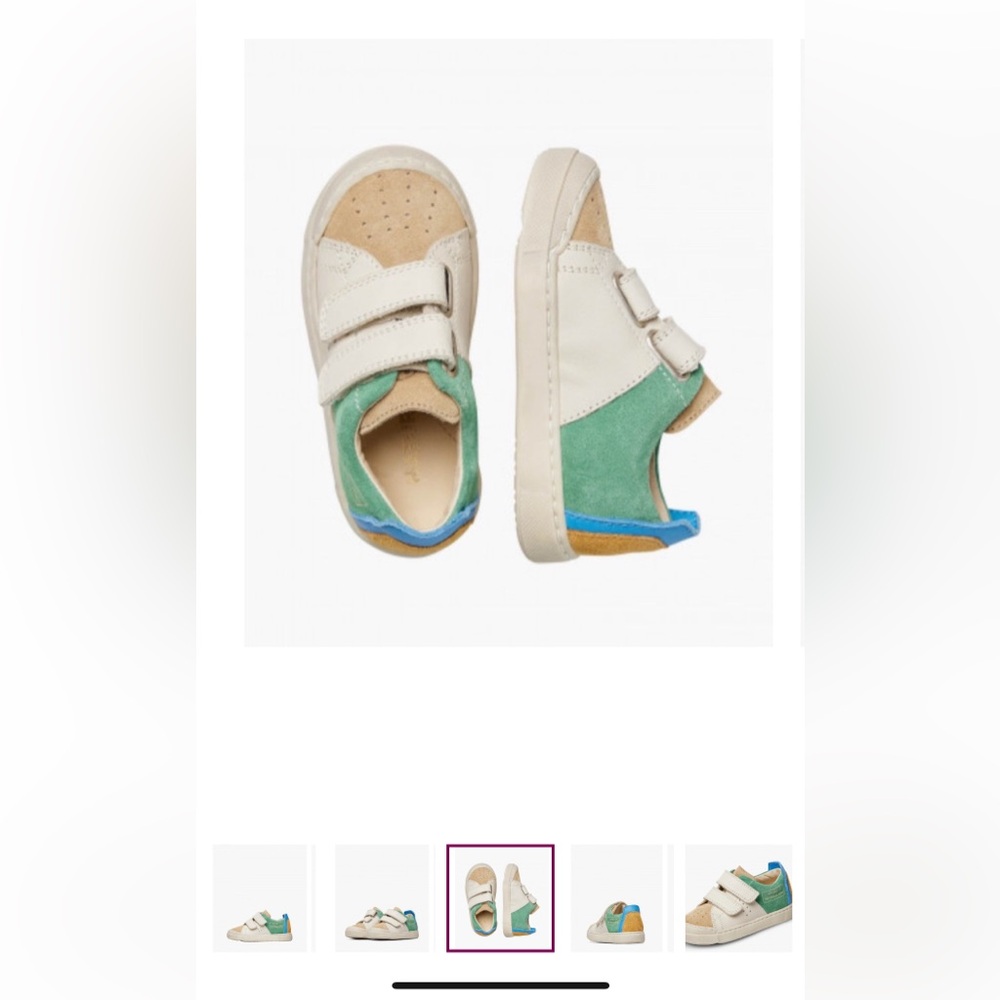 NATURINO TRAJAN VL Leather and suede sneakers in Beige-Off white